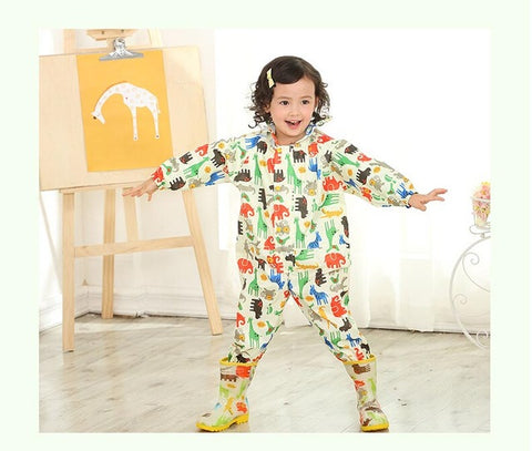 Playful Kids Jumpsuit Raincoat